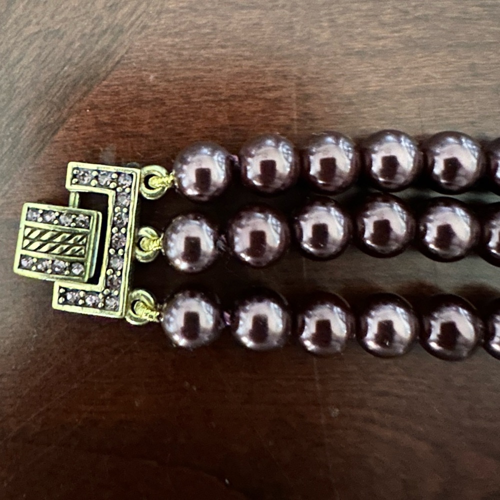 HEIDI DAUS "Tailored to Please" Crystal Amethyst Cushion Pendant Bracelet - Picture 5 of 11